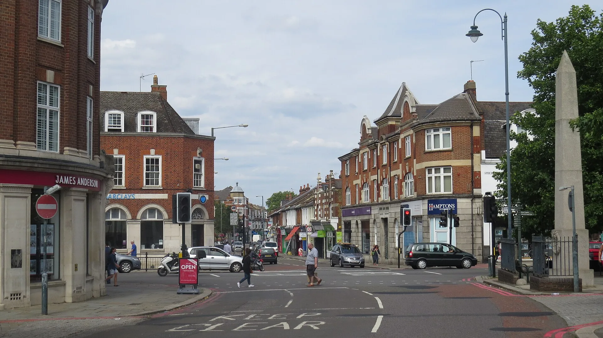 Mortlake - Mortlake from the Junction of Upper Richmond Road and Sheen Lane