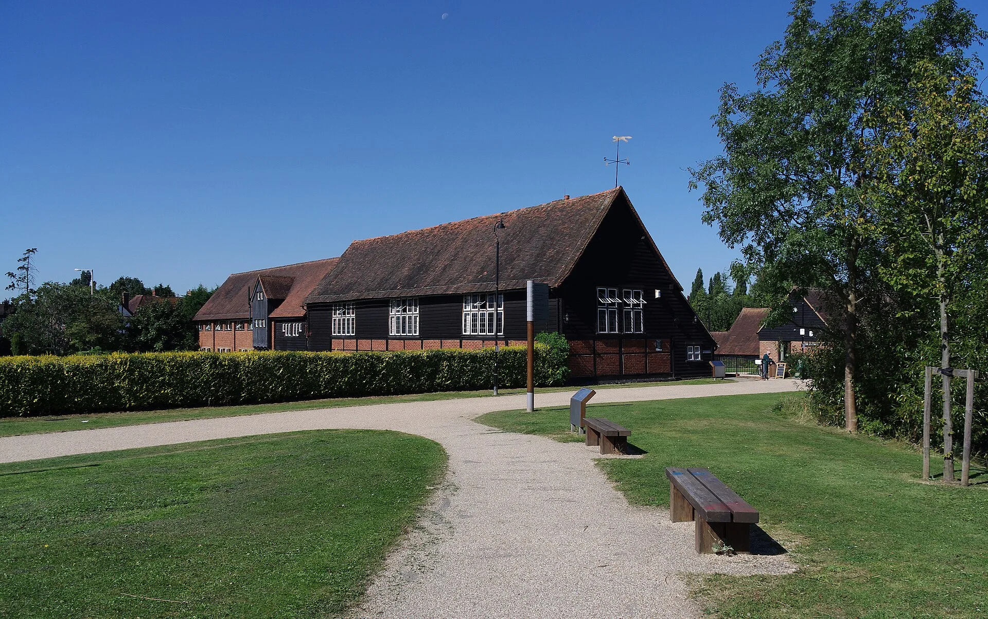 Ruislip - The Cow Byre café and craft shop in Ruislip, London.