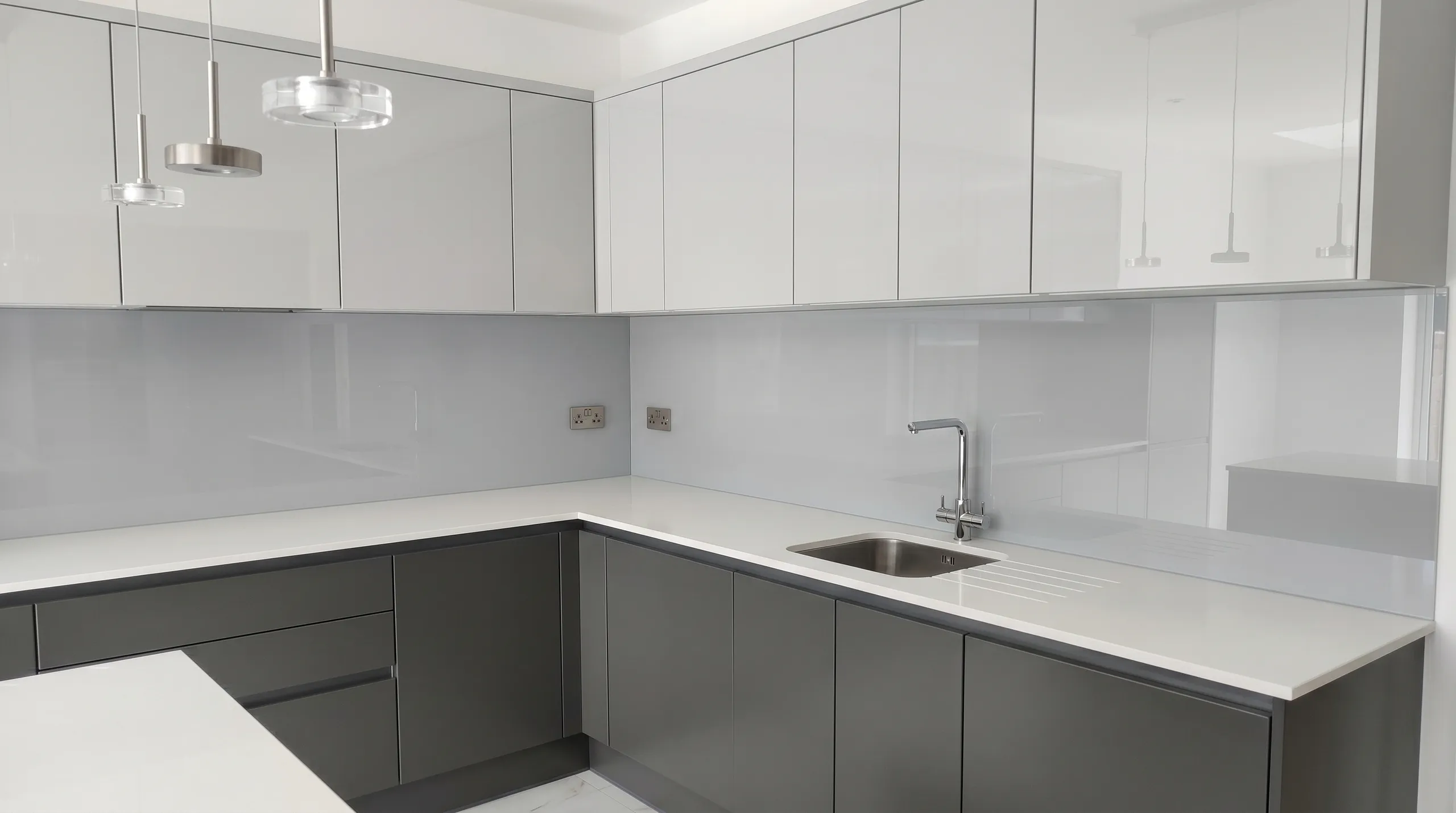 Modern kitchen refurbishment featuring sleek cabinetry and a stylish sink